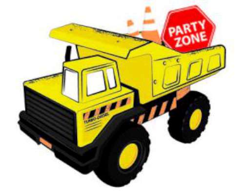 Construction Party Zone Invitations